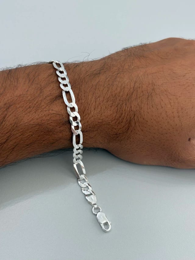 Pulseira italiana 3x1 7mm FIO COMUM