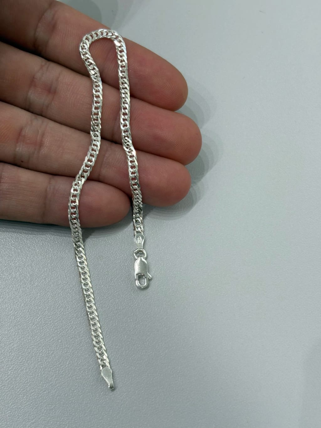 Pulseira Italiana grume duplo 3mm E1