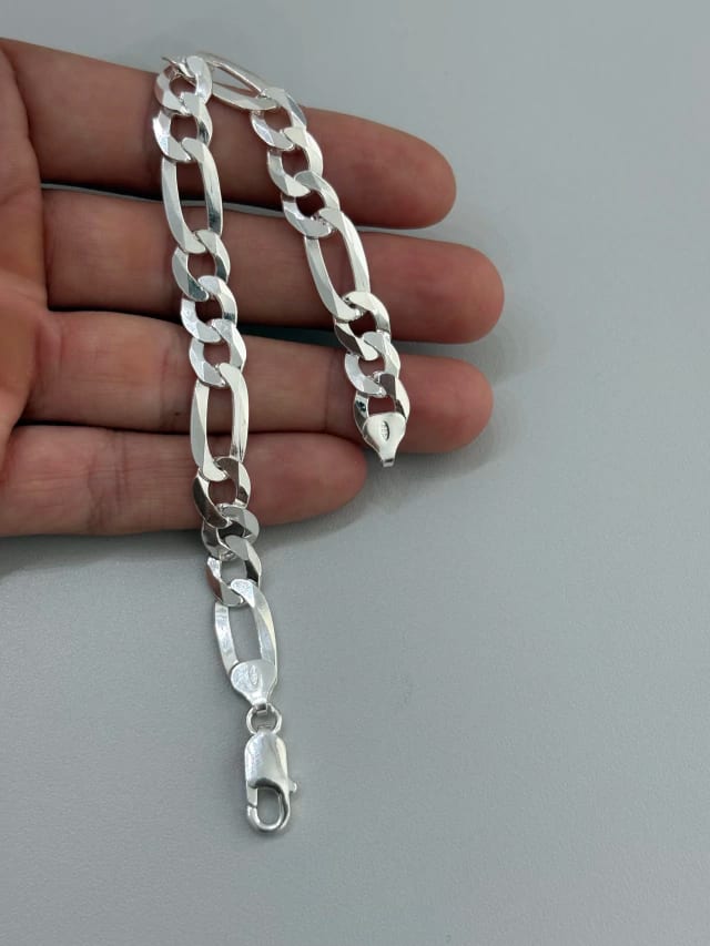 Pulseira italiana 3x1 9mm FIO COMUM