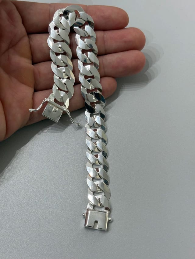 Pulseira grume 13mm fecho gaveta